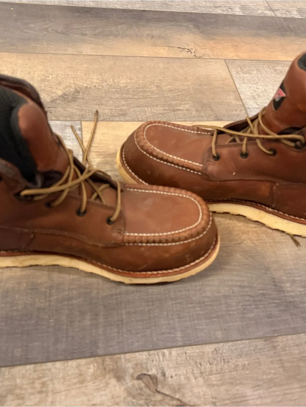 Red Wing Shoes Brown Waterproof Safety Toe Work Boot